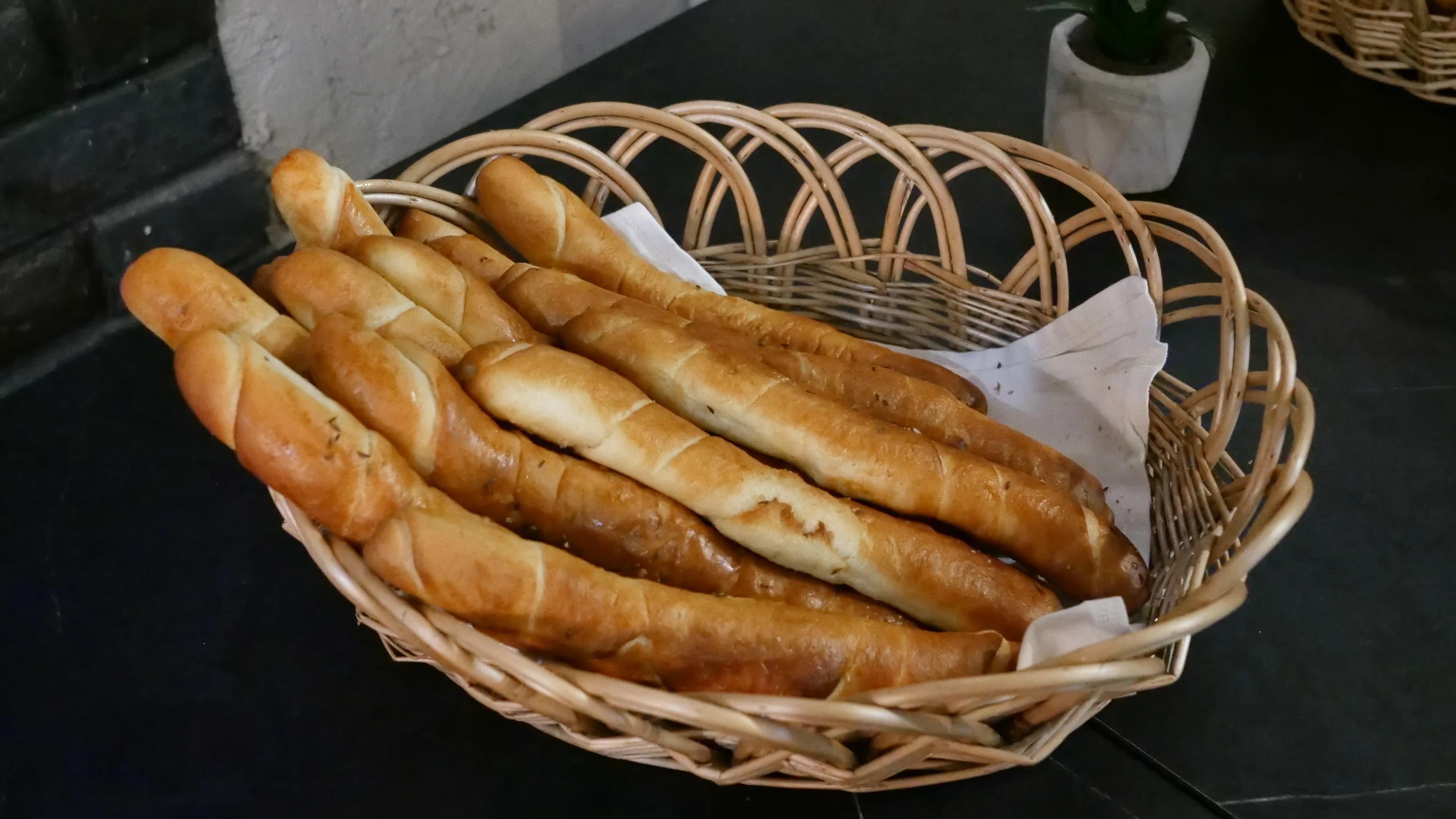 Freshly baked Varaždinski klipič at Restaurant Bedem